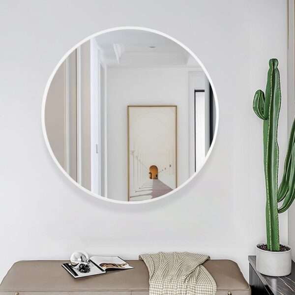 Hub Wall Mirror 37 White