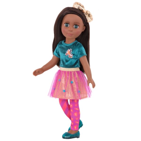 14" Doll Odessa AA Black Hair