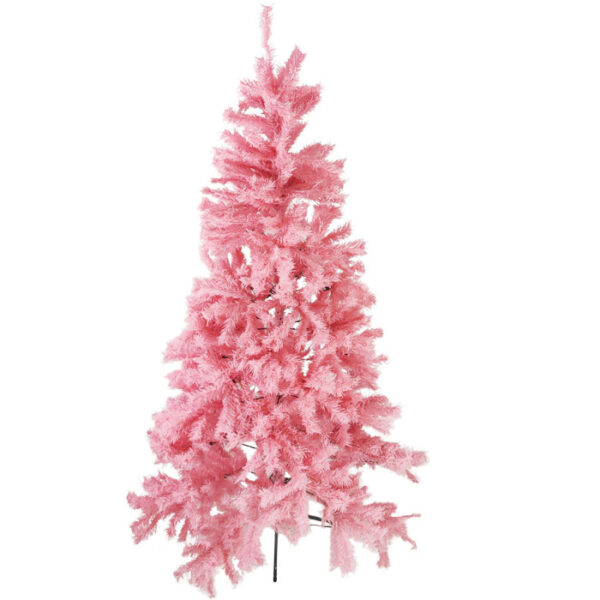 6" Christmas Tree With Metal Stand Pink