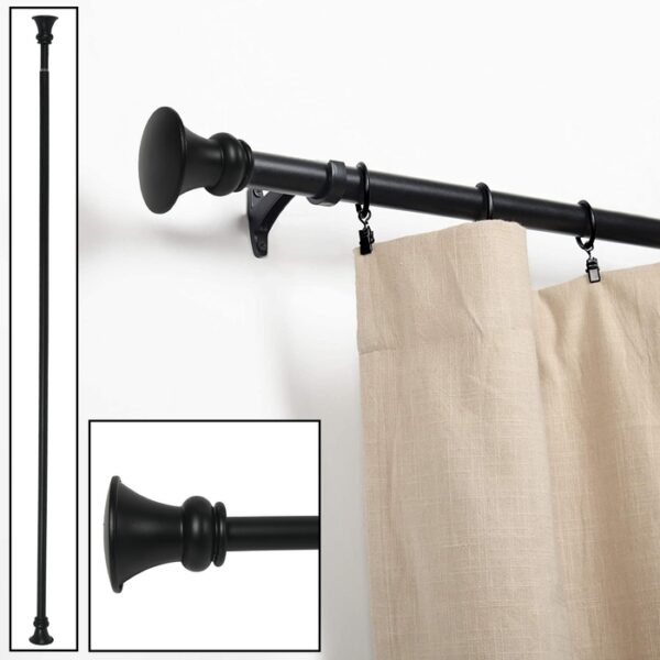 Egyptian Rod Set 48"x86" Black