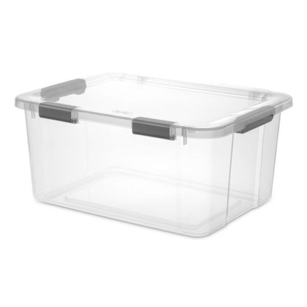 Sterilite Hinged Lid Storage Box 60 Quart