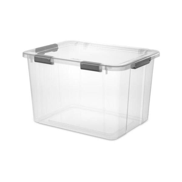Sterilite Hinged Lid Storage Box 80 Quart