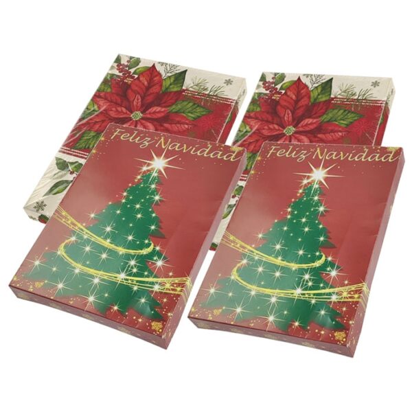 4 Pack Holiday Gift Boxes 8"x11"x1.25"
