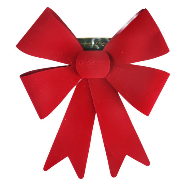 Large Flocked Plastic Bow