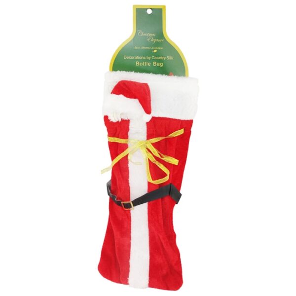 Santa Coat Bottle Bag With Hat