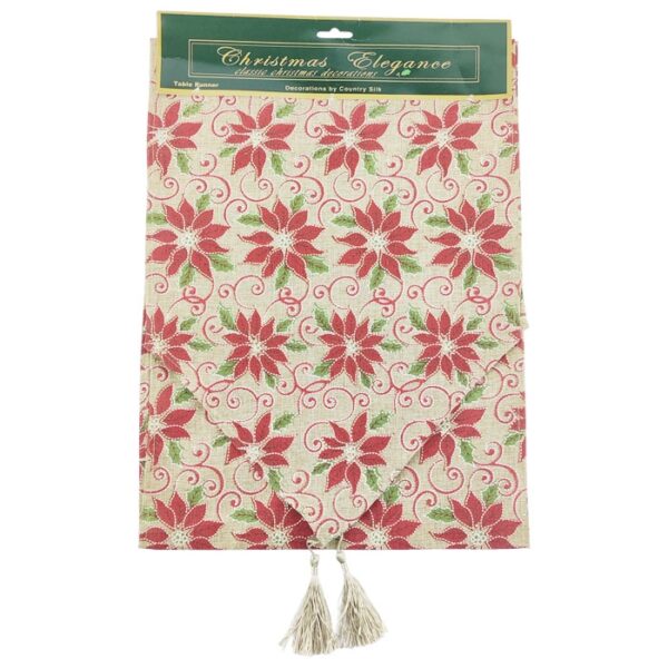 Table runner burlap printed decoration
