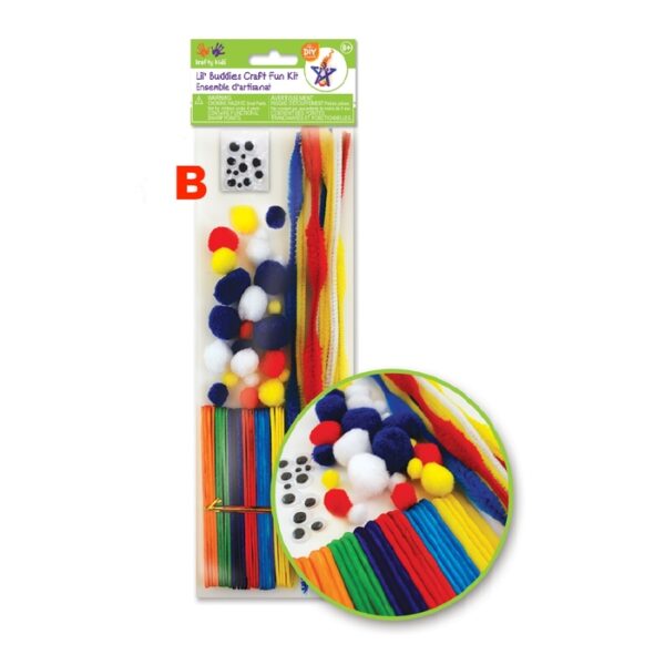 Creativity Primary Chenille Stems Poms Eyes Wood