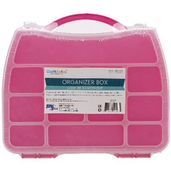 9.72"x7.25"x1 5/8" Organizer Box 12 Compartment