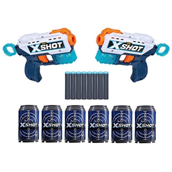Zuru X-Shot Excel Double Kickback With 8 Darts & 6