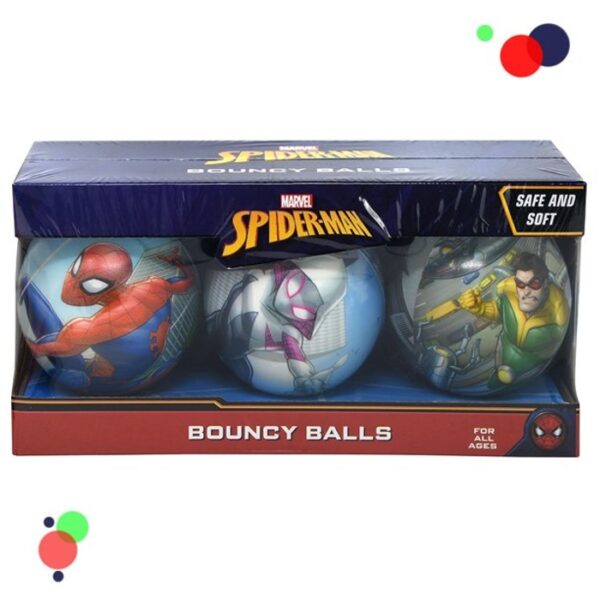 Spiderman 3 Pack 4'' Foam Bouncy Balls