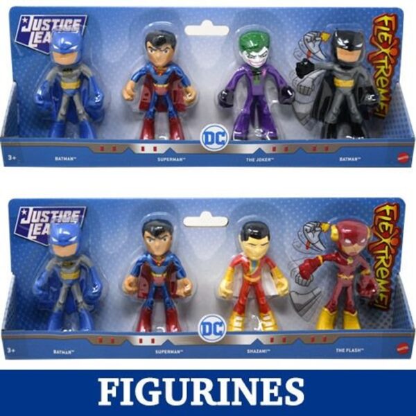 Dc Comics Flexstreme 4 Pack Figure Assorted