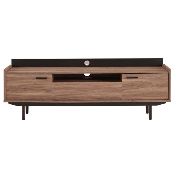 Visionary 71" Tv Stand In Walnut Black