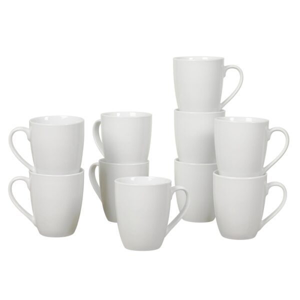 10 Pack Coffee Mug White 13.Oz