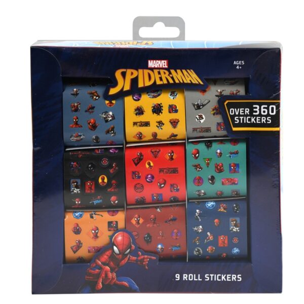 Spiderman 9 Roll Sticker With 360 Stickers