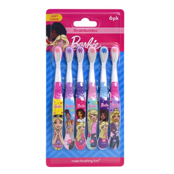 Barbie 6 Pack Toothbrush