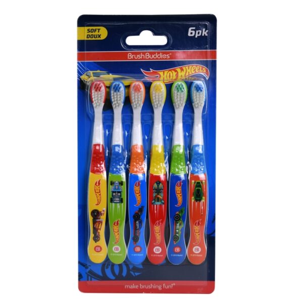 Hot Wheels 6 Pack Toothbrush