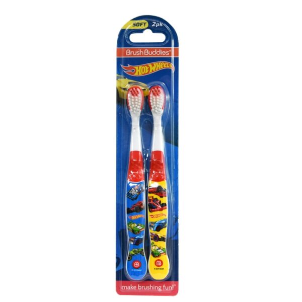 Hot Whels 2 Pack Manual Toothbrush
