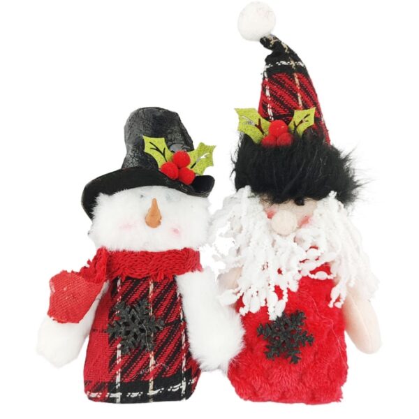 Santa Snowman Ornament Assorted