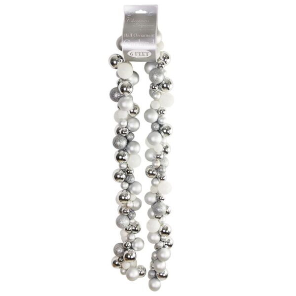 6 Feet Shatterproof Ball Ornament Garland