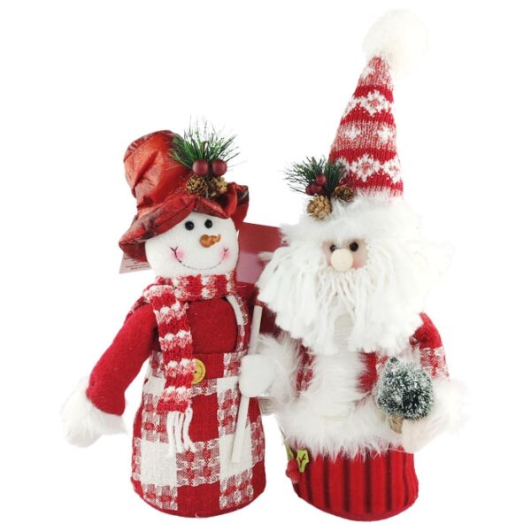 14" Santa Snowman Assorted