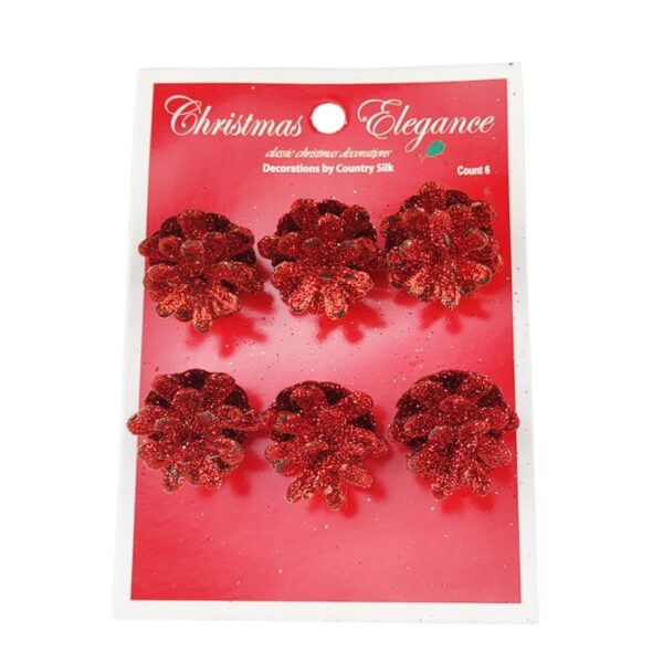 6 Pack Ornament Flowers