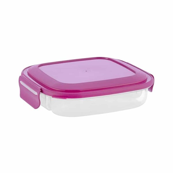 Pink Lunch Bowl 3 Compartment Click Lid Saver
