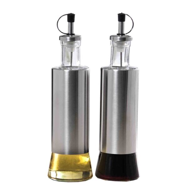 Essence 2 Piece Stainless Steel Oil & Vinegar Set