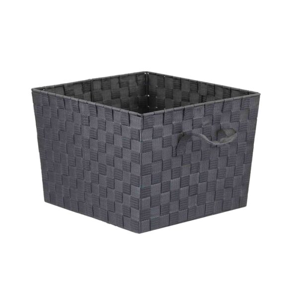 Woven Strap Bin Gray X-Large