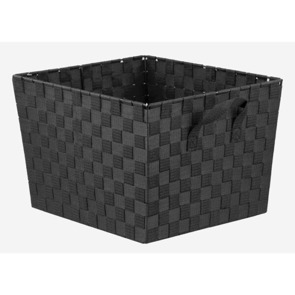 Woven Strap Bin Black X-Large