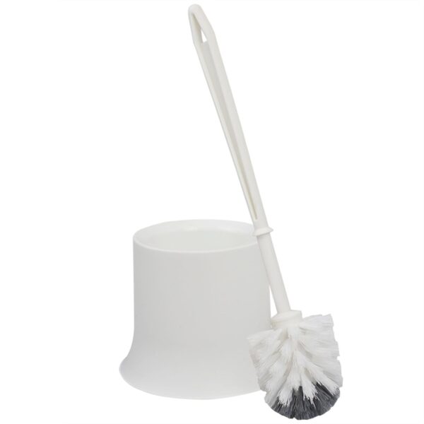 Toilet brush plastic white