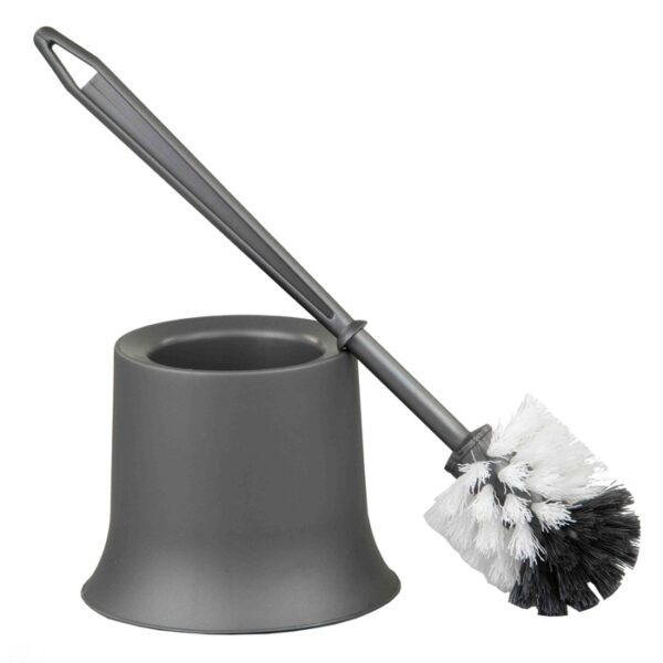 Toilet Brush Plastic Silver