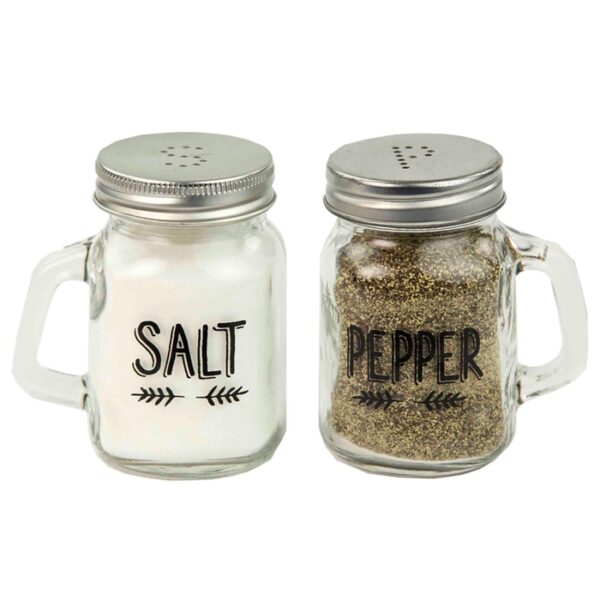 Salt and pepper mason jar set