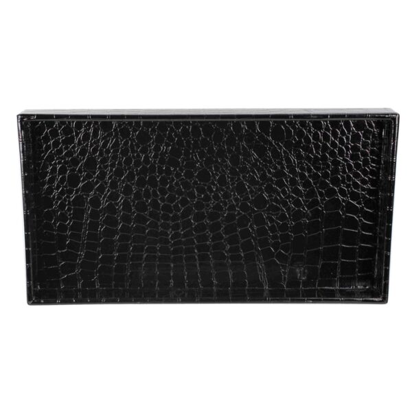 Vanity Tray Crocodile Black