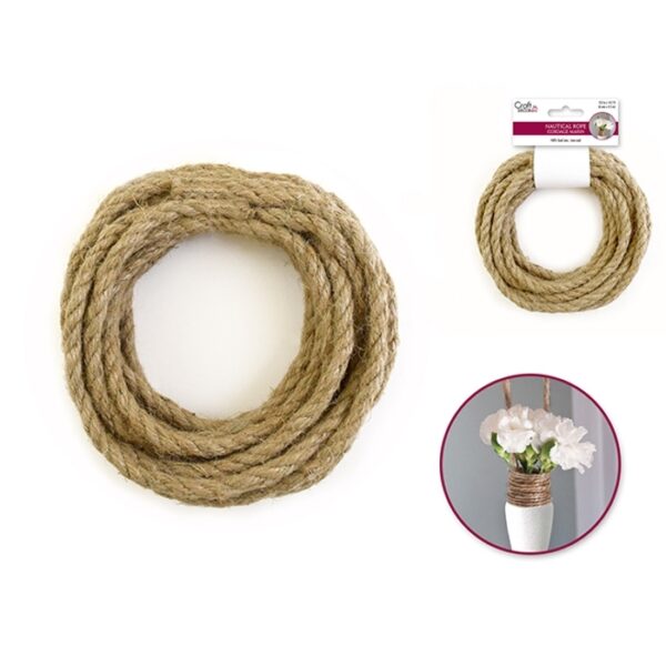 Nautical Rope Jute Braided 6mmx4.5m