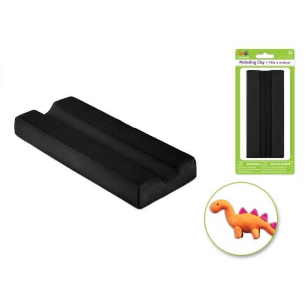 Black Modelling Clay 190g Solid Colors