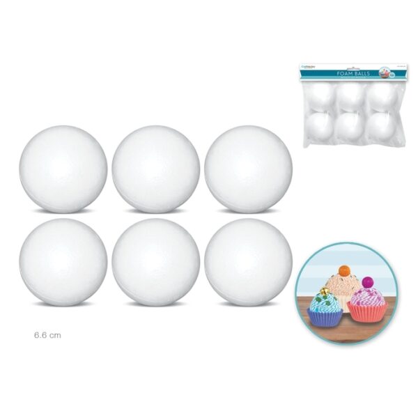 Polyfoam ball 2 3/4" 6 Pack