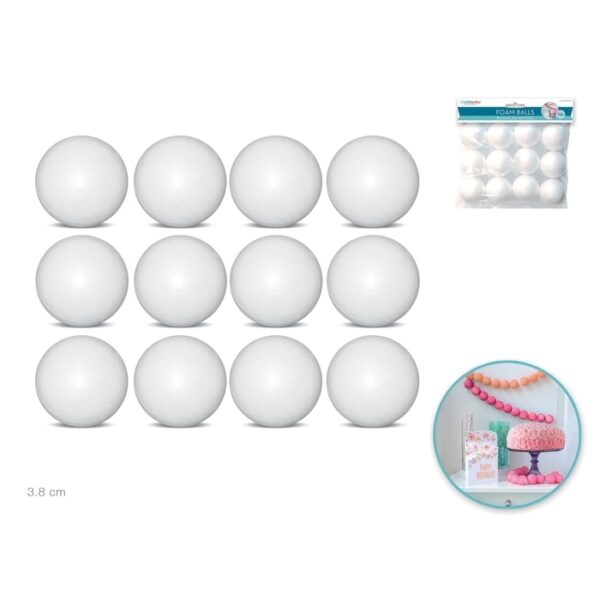 Polyfoam ball 1 1/2" 12 Pack