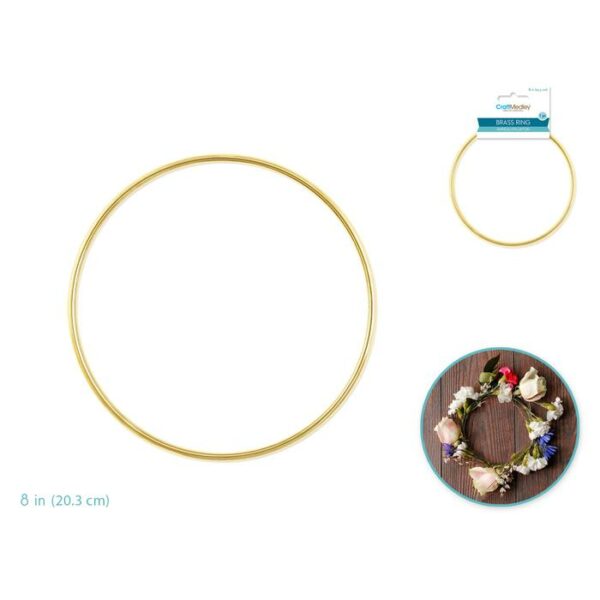 Brass rings 8" round
