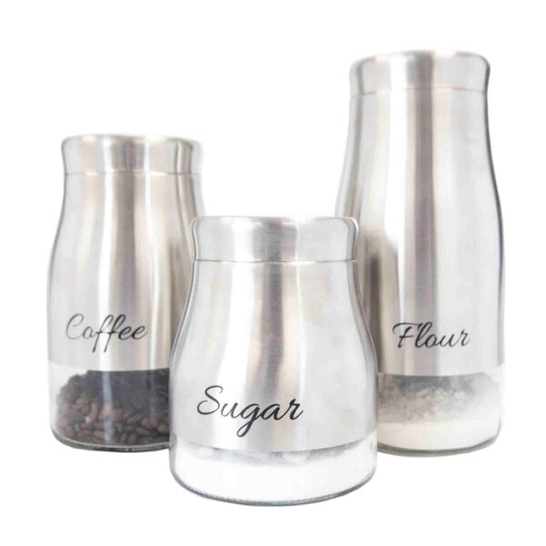 3pc canister set s/s