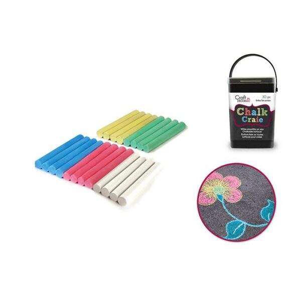 Chalk-it-Up Dustless Bucket 20pc Color Medley