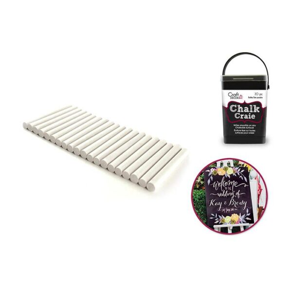 Chalk-it-Up Dustless Bucket White 20 Pieces