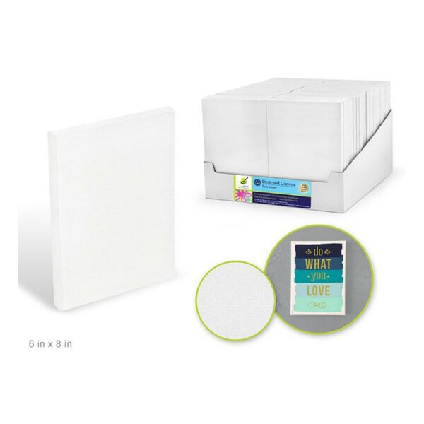 6"x8" Stretch Canvas Triple-Primed