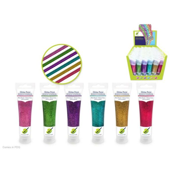 60ml Glitter Paint Squeeze-Me Glimmer Glam Assort
