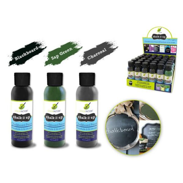 2oz Chalk-It-Up Chalkboard Paint Assorted Black