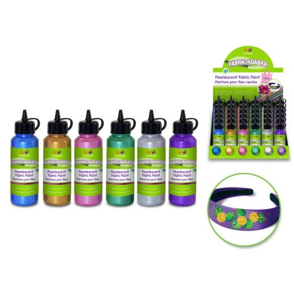 53ml Fabricadabra Glitter Paint Fashionista Pearl
