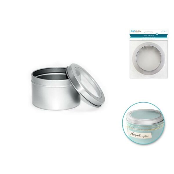 5cmx8cm Tin Canister With Window