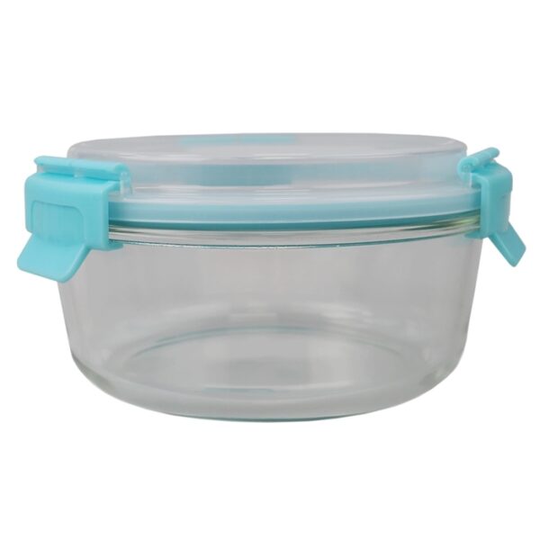 Glass Storage Container Turquoise