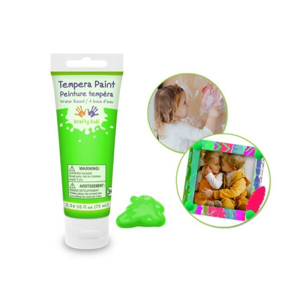 Krafty Kids Paint Neon Green 75 ml