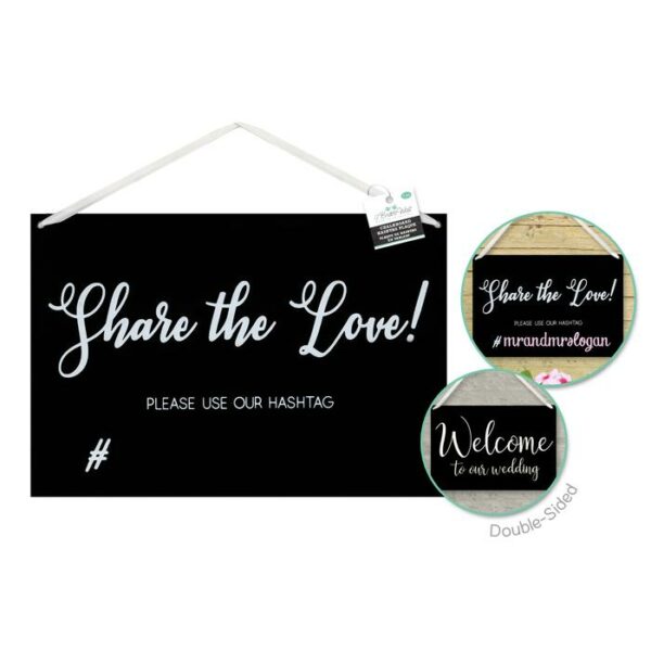 10.88"x7" Chalk It Up Hashtag Hanger Board
