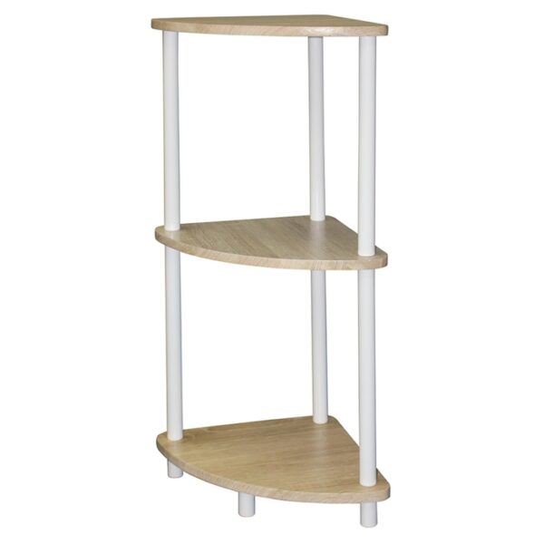 3 Tier Corner Wooden Shelves